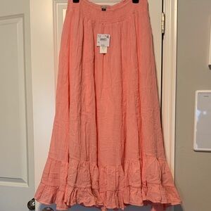 American Eagle Outfitters Coral A-Line Skirt
